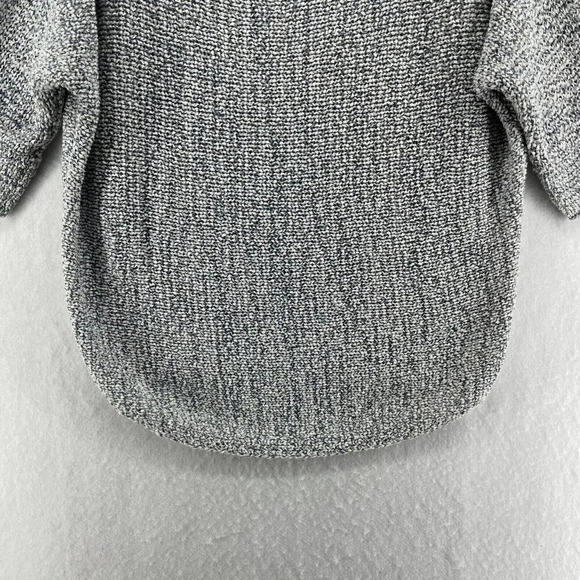 Lou & Grey Sweater Women's Sz S Gray Knitted Cold Shoulder Sleeve Pullover - Picture 9 of 12